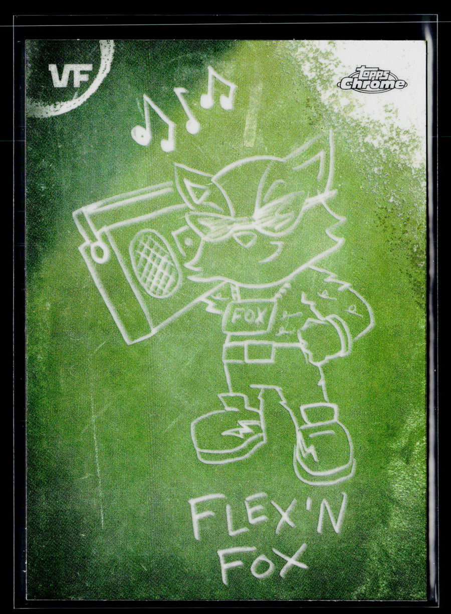 2026 Topps Chrome VeeFriends #C-14 Flex'n Fox Chalkboard