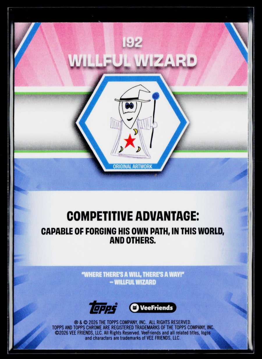 2026 Topps Chrome VeeFriends #192 Willful Wizard