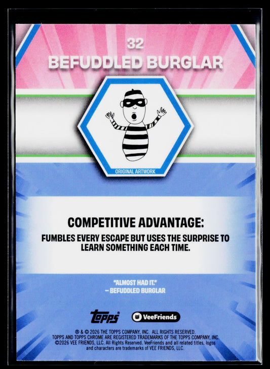 2026 Topps Chrome VeeFriends #32 Befuddled Burglar