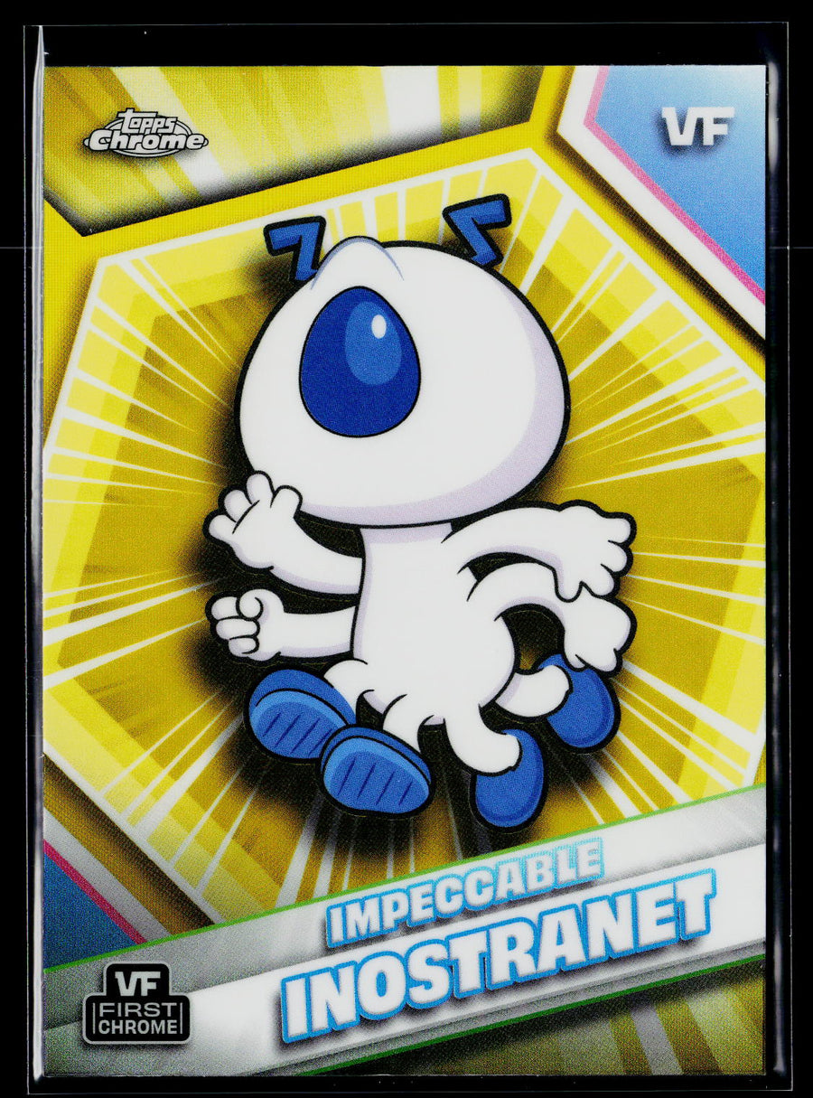 2026 Topps Chrome VeeFriends #102 Impeccable Inostranet Yellow Refractor