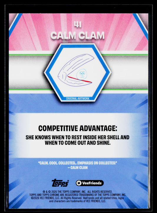 2026 Topps Chrome VeeFriends #41 Calm Clam