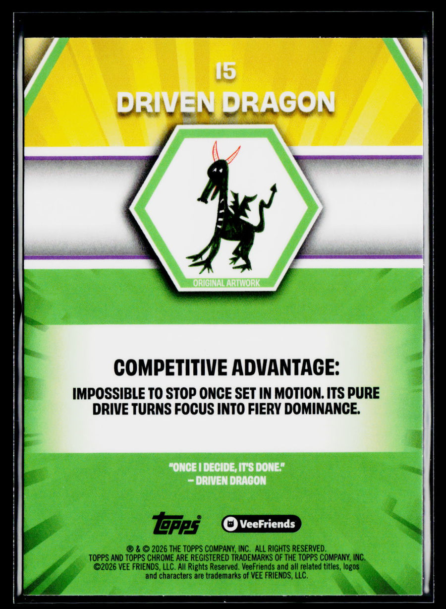 2026 Topps Chrome VeeFriends #15 Driven Dragon