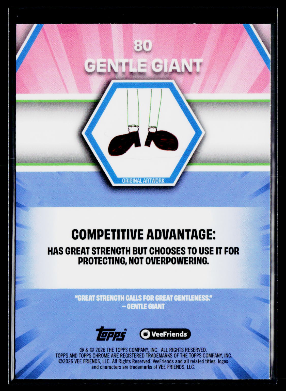 2026 Topps Chrome VeeFriends #80 Gentle Giant