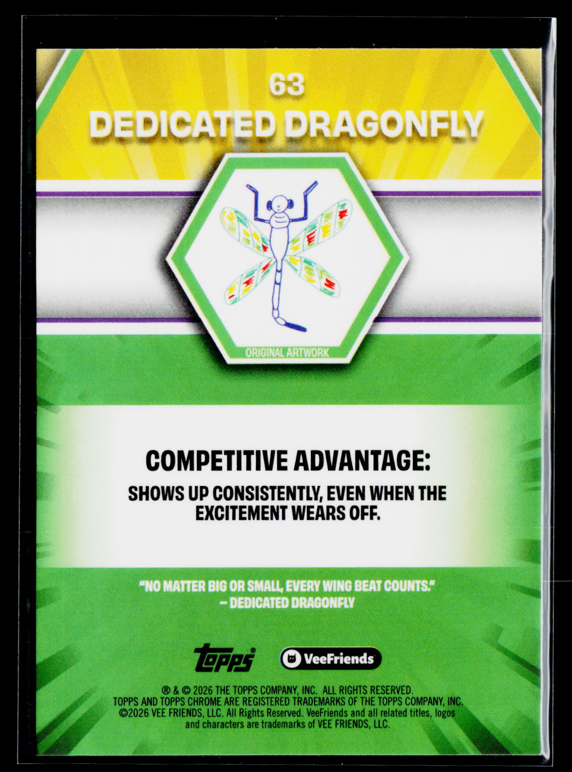 2026 Topps Chrome VeeFriends #63 Dedicated Dragonfly