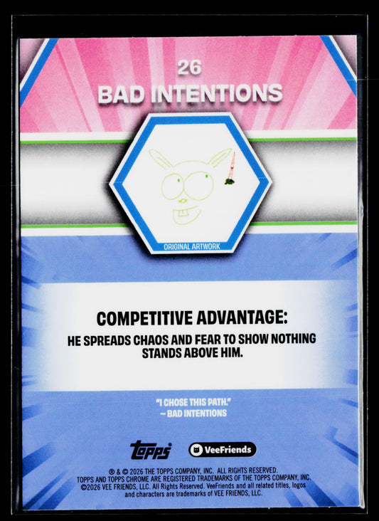 2026 Topps Chrome VeeFriends #26 Bad Intentions