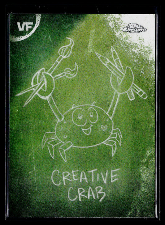 2026 Topps Chrome VeeFriends #C-10 Creative Crab Chalkboard