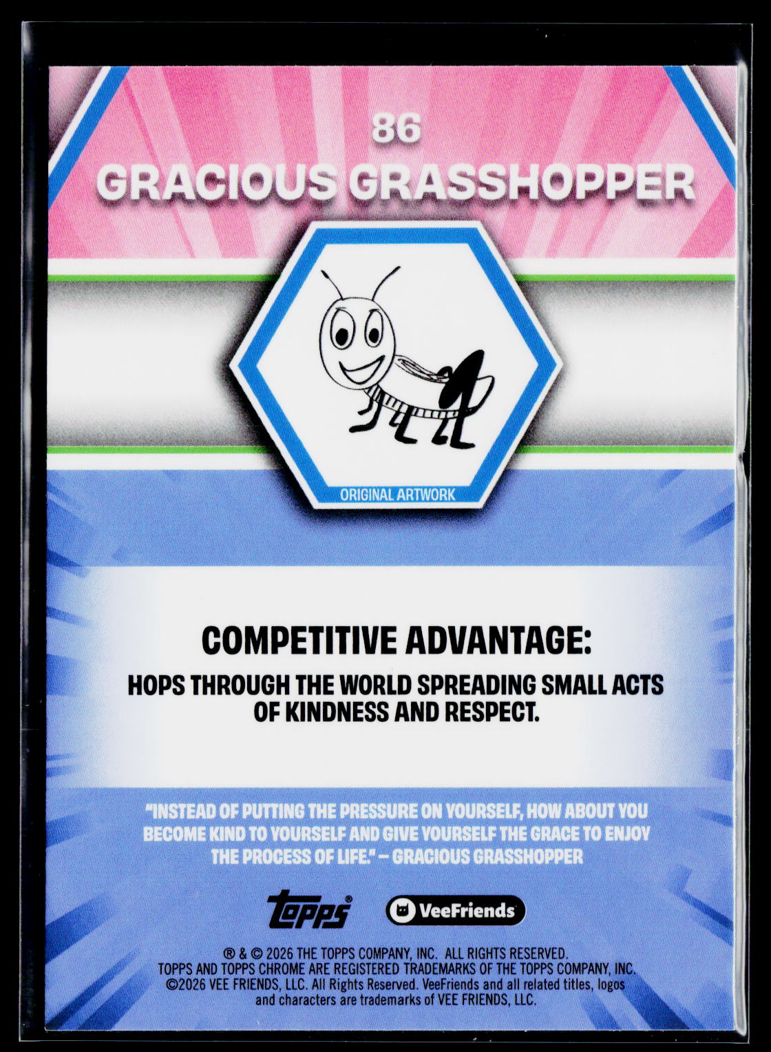 2026 Topps Chrome VeeFriends #86 Gracious Grasshopper