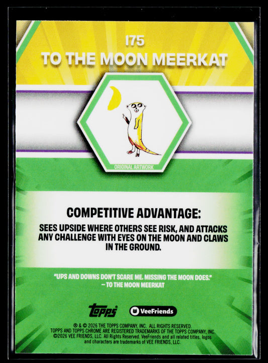 2026 Topps Chrome VeeFriends #175 To The Moon Meerkat X-Fractor