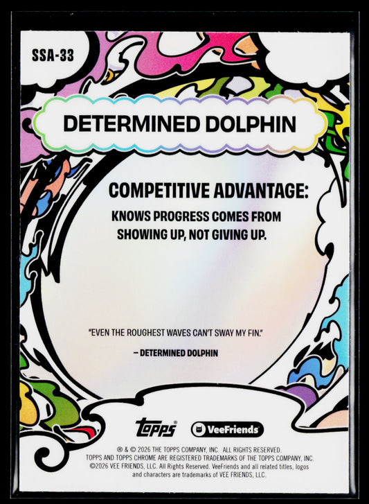 2026 Topps Chrome VeeFriends #SSA-33 Determined Dolphin Manga Speckle