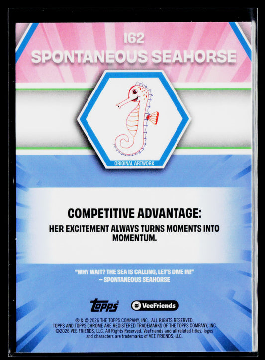 2026 Topps Chrome VeeFriends #162 Spontaneous Seahorse