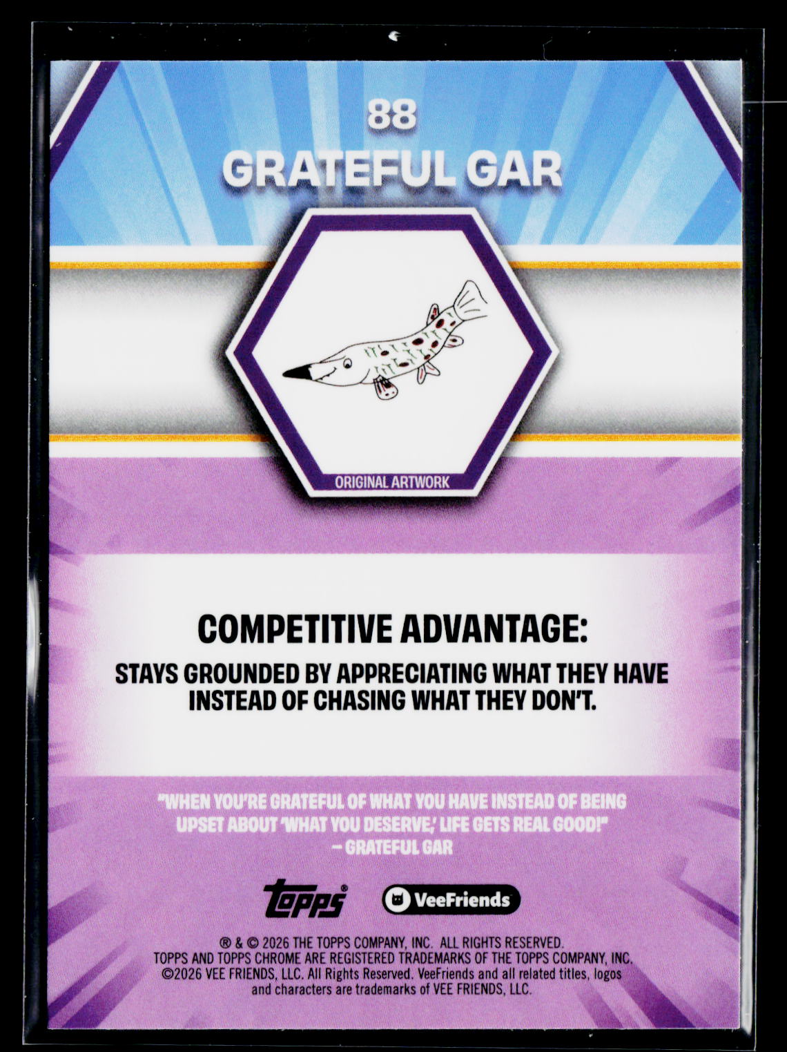 2026 Topps Chrome VeeFriends #88 Grateful Gar