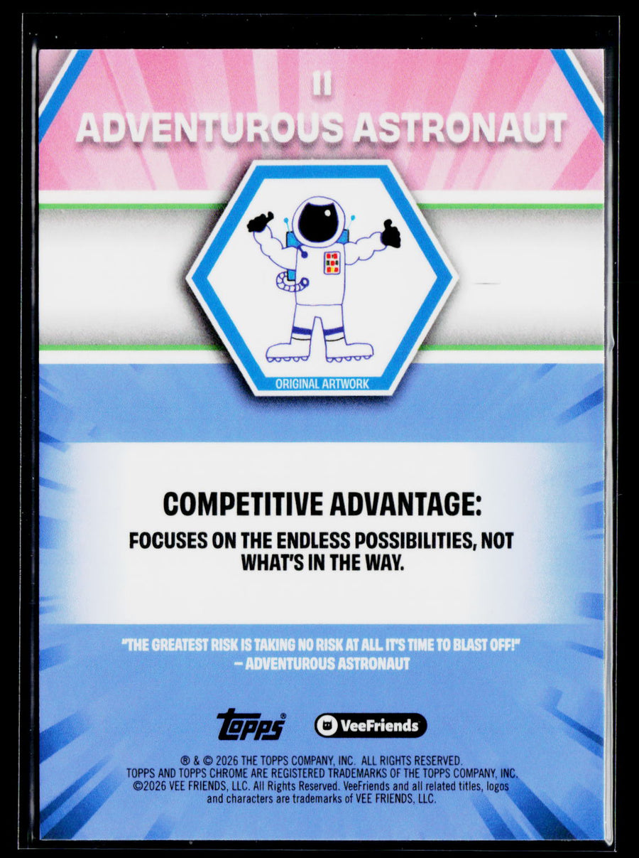 2026 Topps Chrome VeeFriends #11 Adventurous Astronaut
