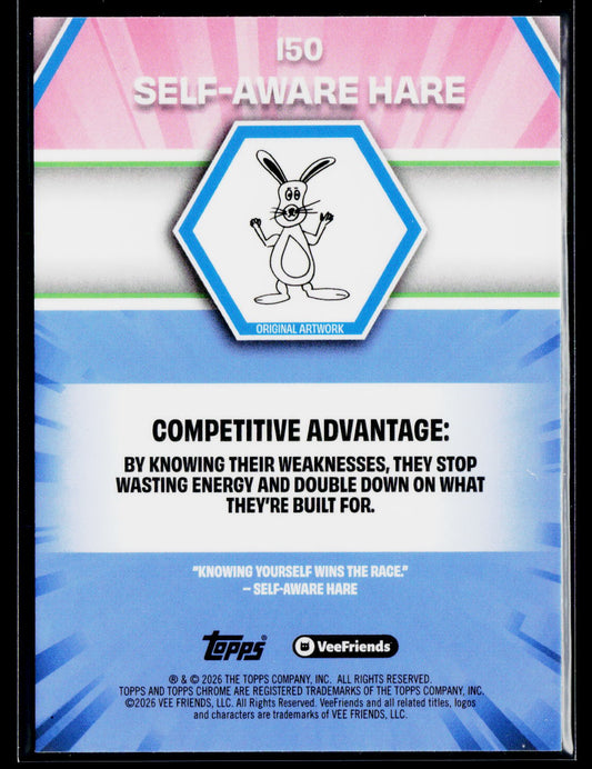 2026 Topps Chrome VeeFriends #150 Self-Aware Hare