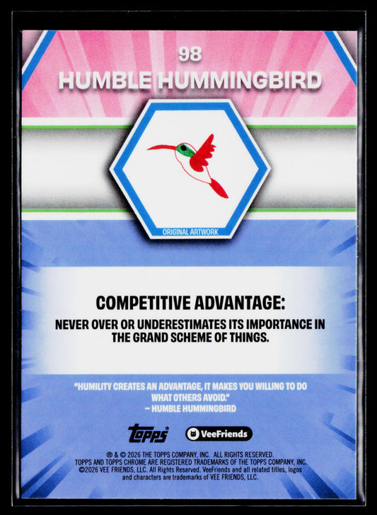 2026 Topps Chrome VeeFriends #98 Humble Hummingbird
