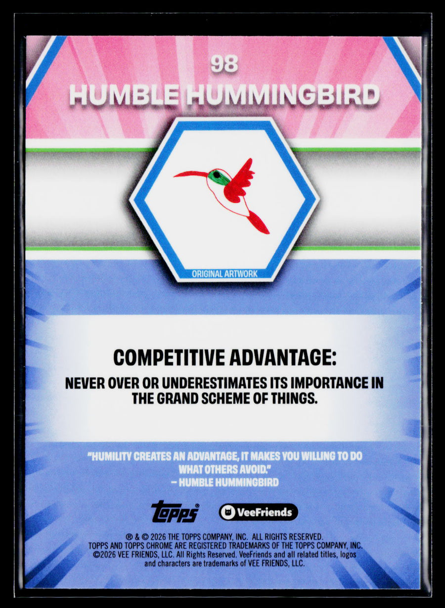 2026 Topps Chrome VeeFriends #98 Humble Hummingbird
