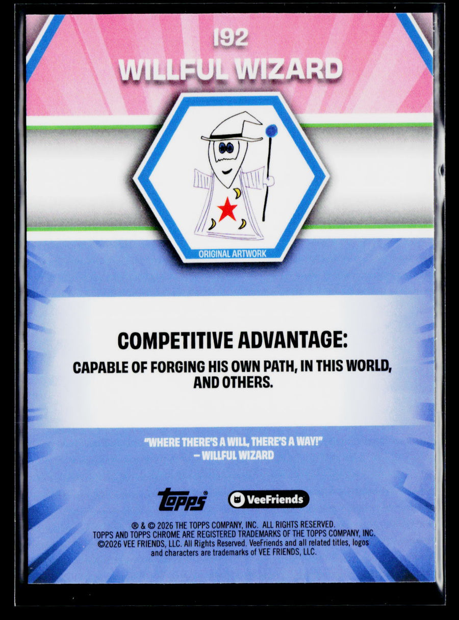 2026 Topps Chrome VeeFriends #192 Willful Wizard