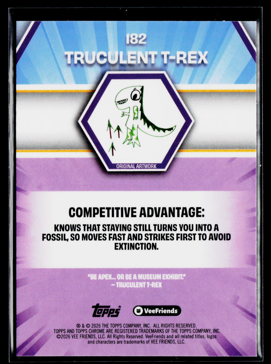 2026 Topps Chrome VeeFriends #182 Truculent T-Rex