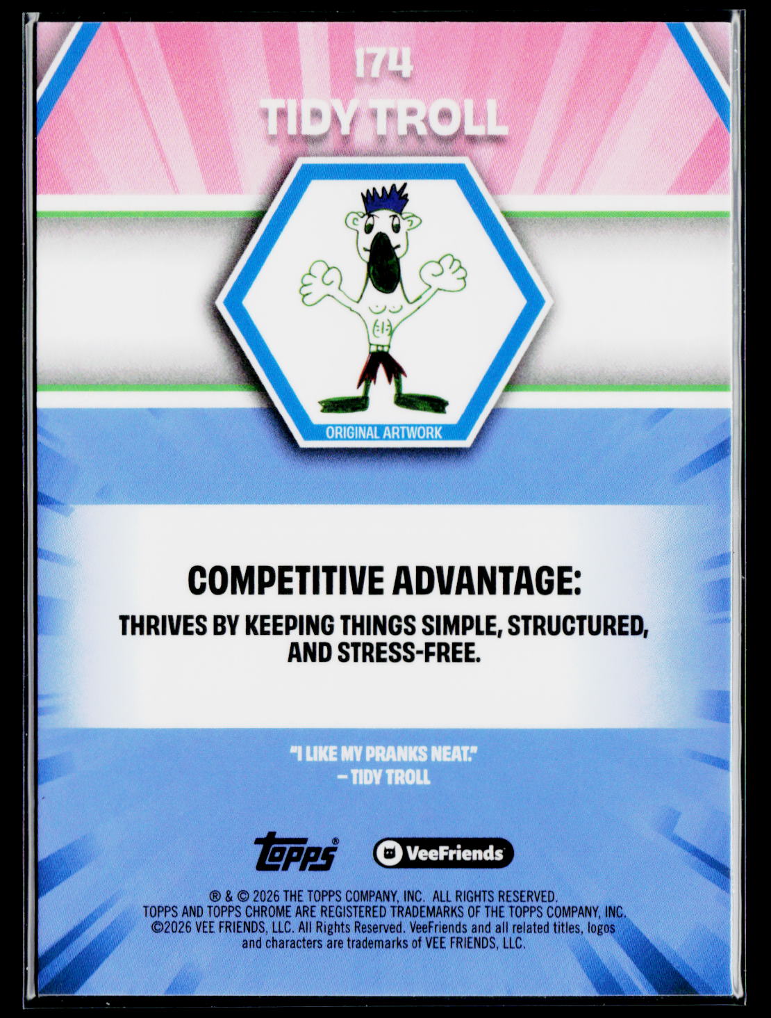 2026 Topps Chrome VeeFriends #174 Tidy Troll