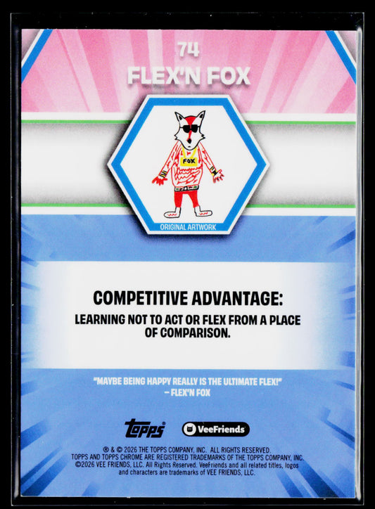 2026 Topps Chrome VeeFriends #74 Flex'n Fox