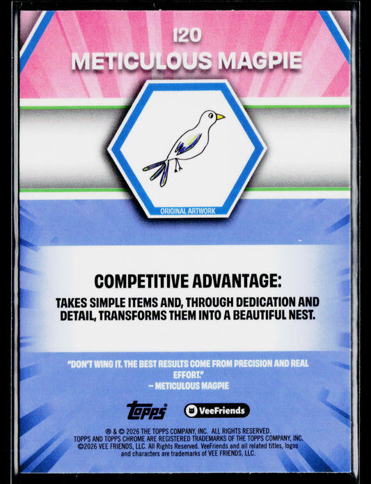 2026 Topps Chrome VeeFriends #120 Meticulous Magpie