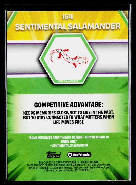 2026 Topps Chrome VeeFriends #154 Sentimental Salamander