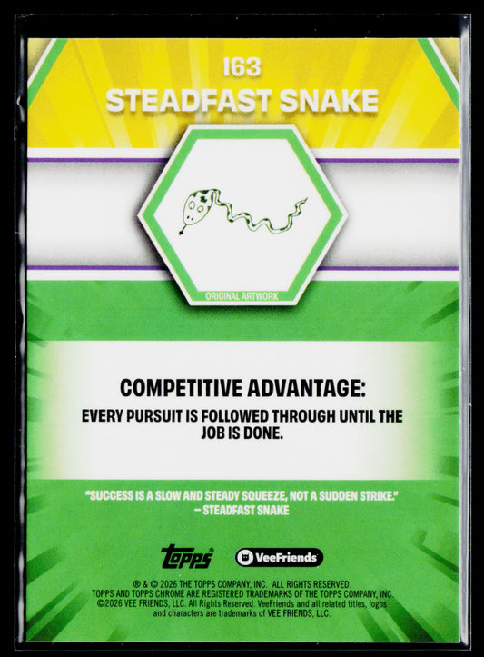 2026 Topps Chrome VeeFriends #163 Steadfast Snake