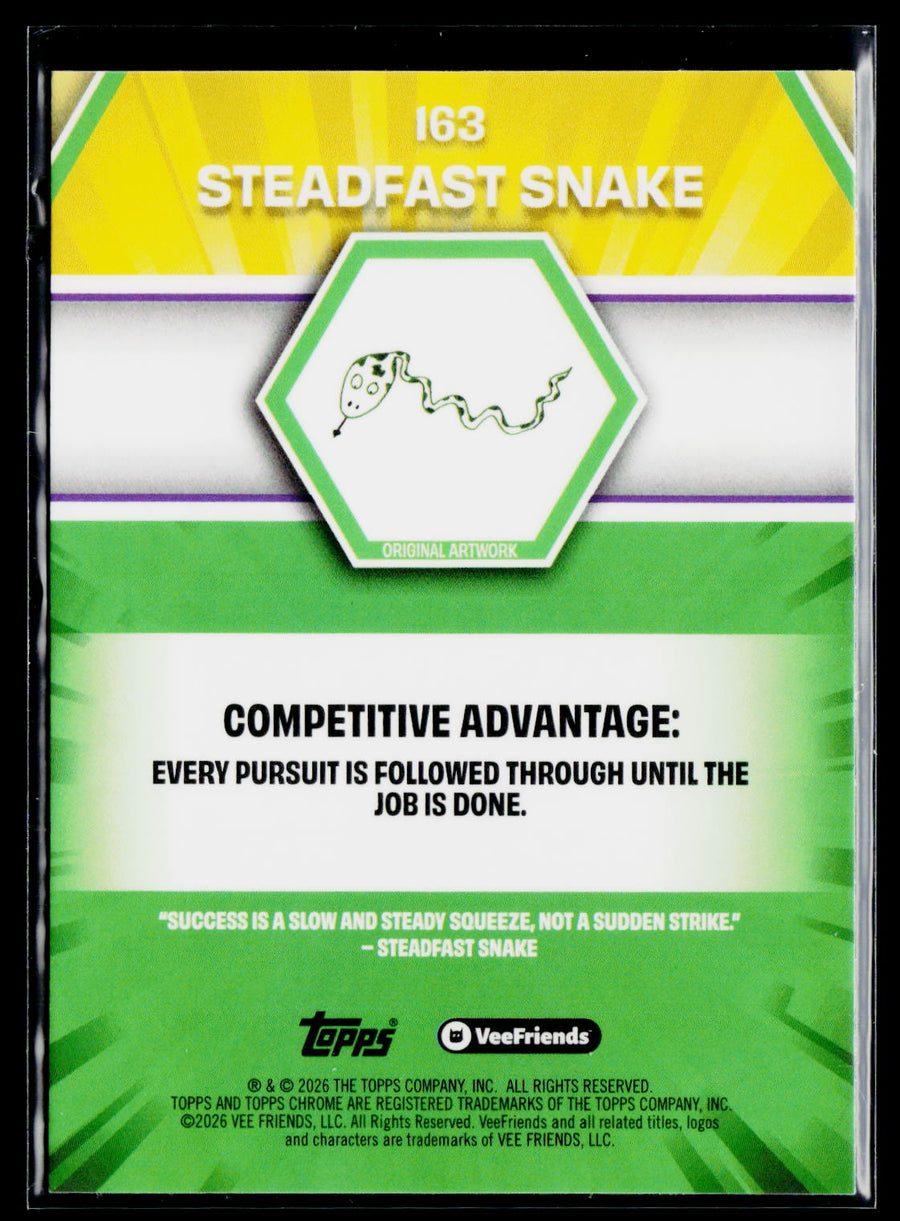 2026 Topps Chrome VeeFriends #163 Steadfast Snake