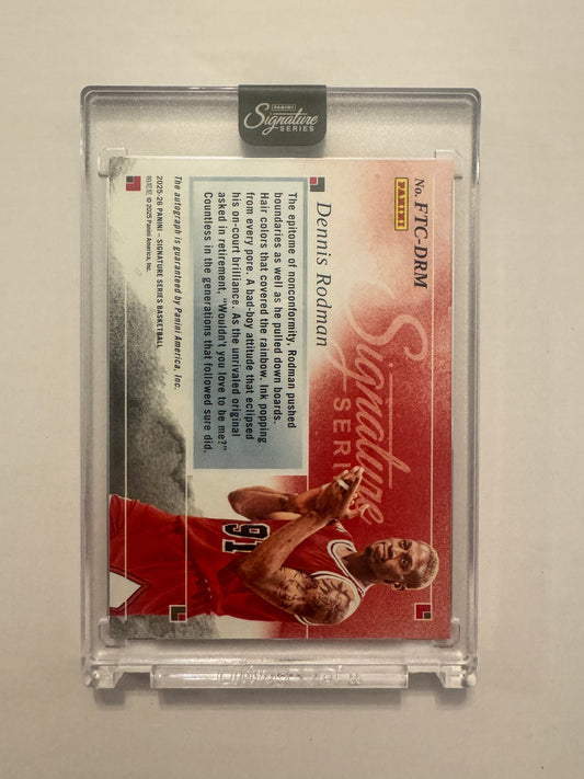 2025-26 Panini Signature Series #FTC-DRM Dennis Rodman For the Culture #/49