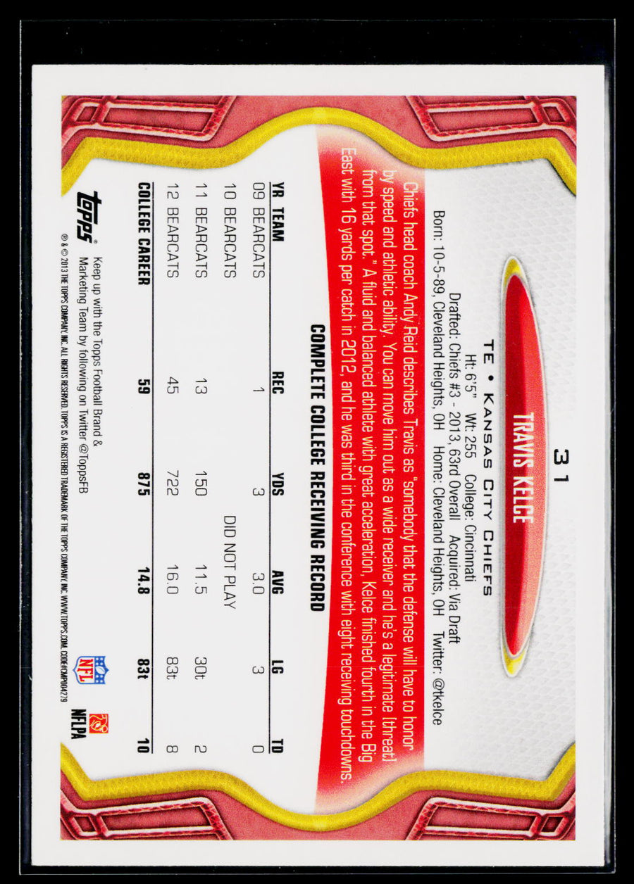 2013 Topps #31 Travis Kelce