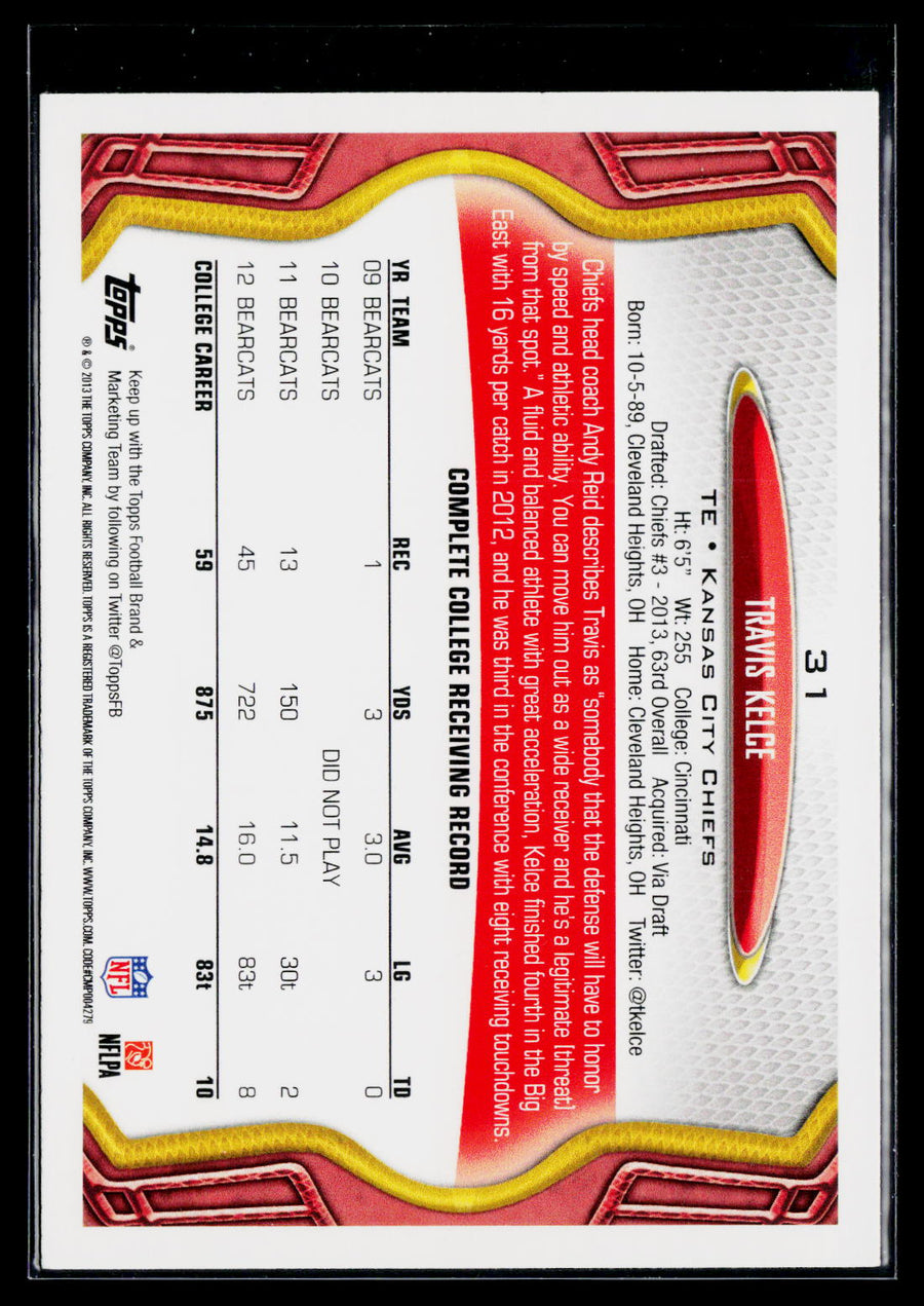 2013 Topps #31 Travis Kelce