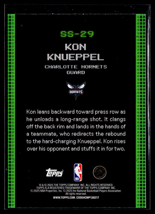 2025-26 Topps #SS-29 Kon Knueppel Scan and Slam
