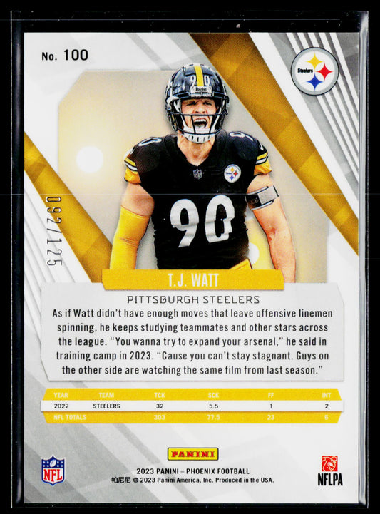 2023 Panini Phoenix #100 T.J. Watt