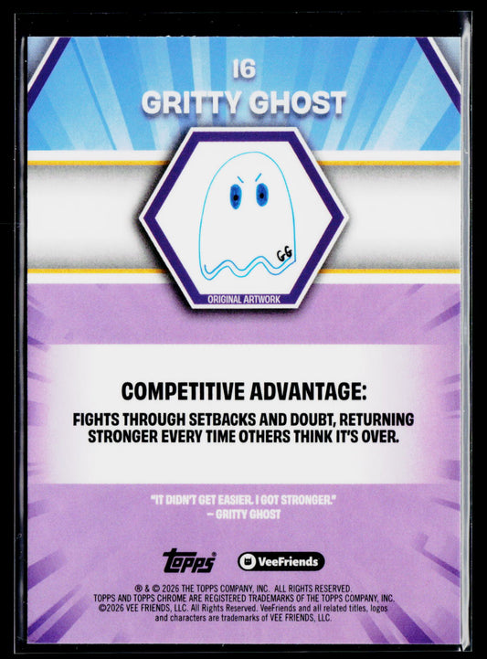 2026 Topps Chrome VeeFriends #16 Gritty Ghost
