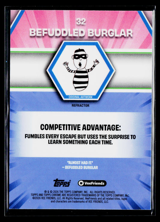 2026 Topps Chrome VeeFriends #32 Befuddled Burglar