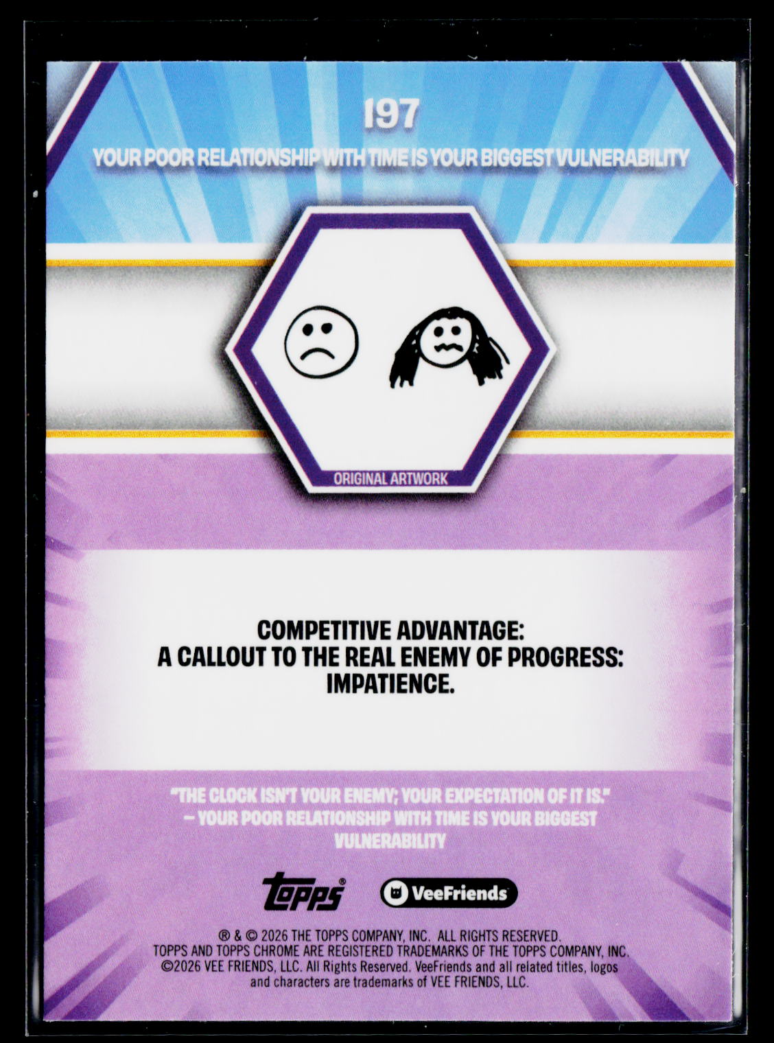 2026 Topps Chrome VeeFriends 197 Your Poor Relationship With