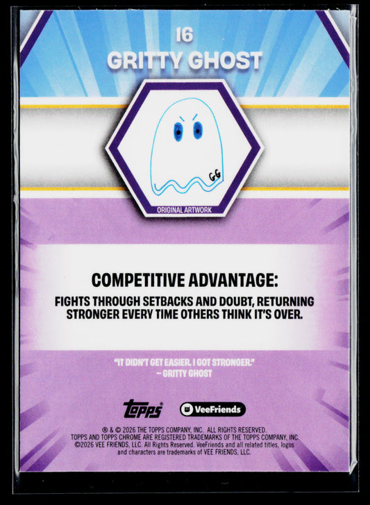 2026 Topps Chrome VeeFriends #16 Gritty Ghost