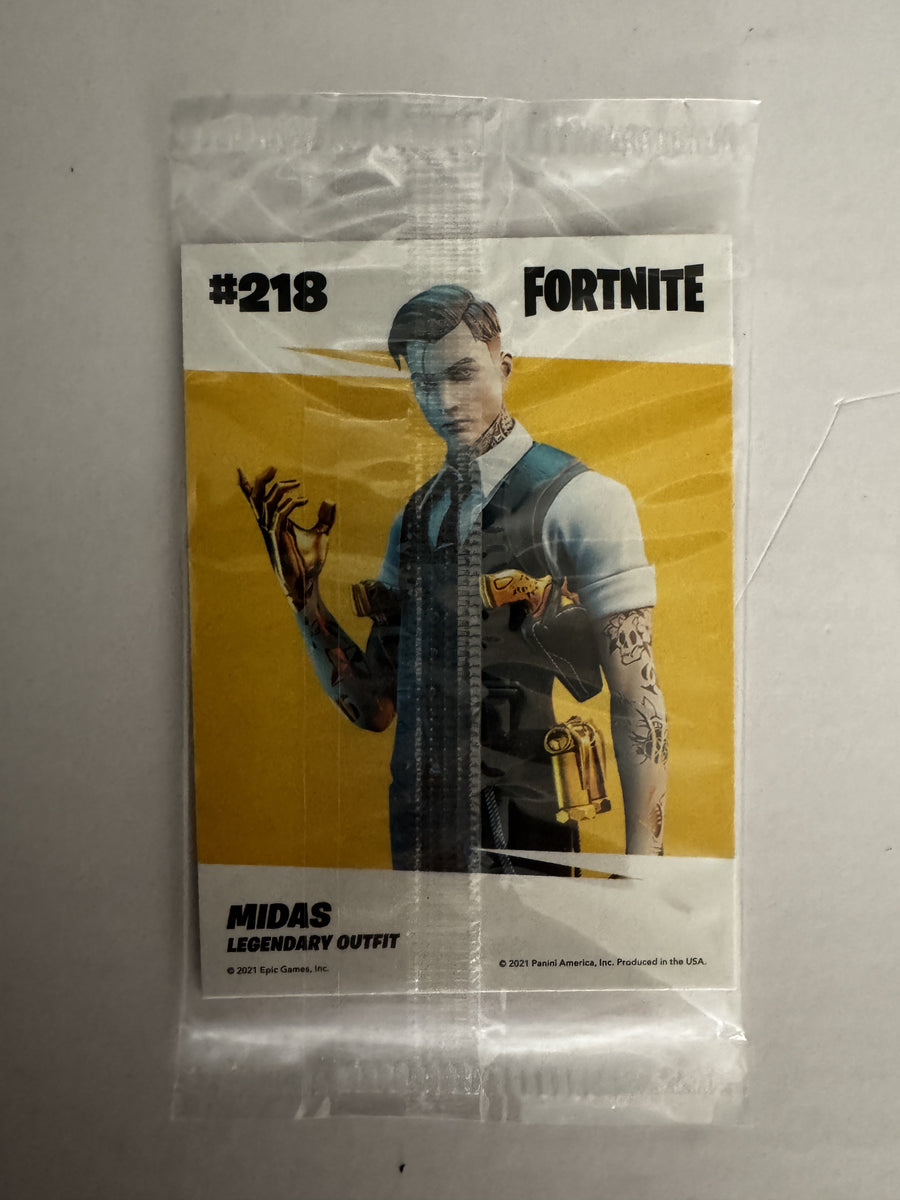 2021 Panini Fortnite Series 3 #218 Midas Laser Sealed