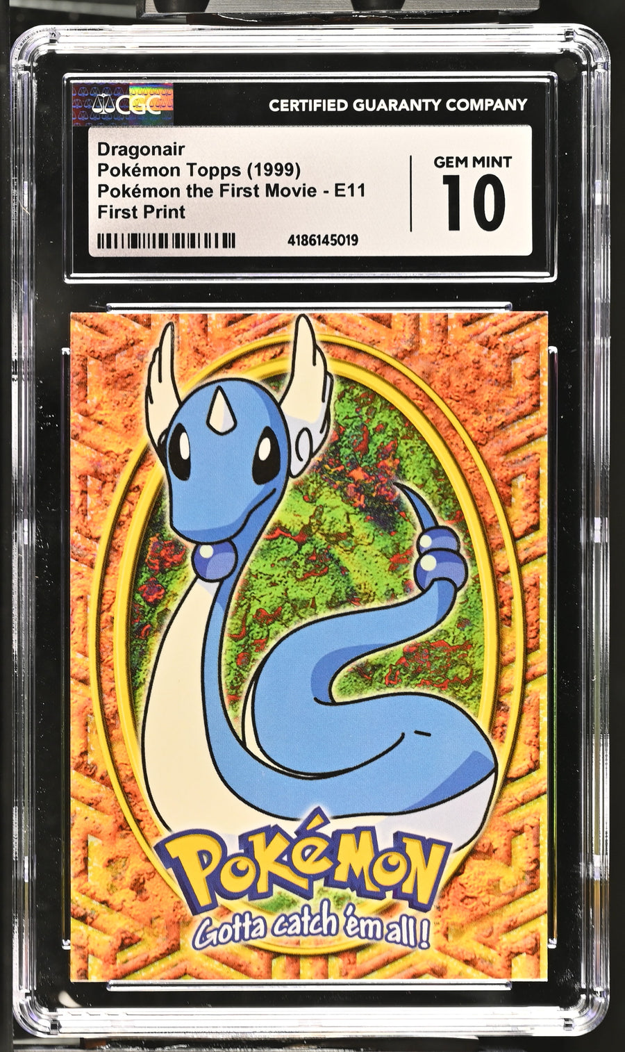 1999 Pok^mon the First Movie #E11 Dragonair CGC 10
