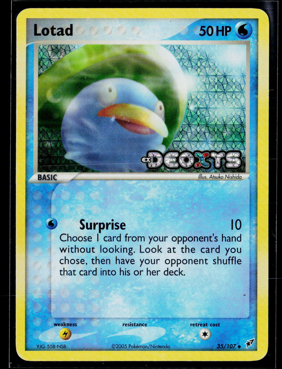 Deoxys #35/107 Lotad Stamped
