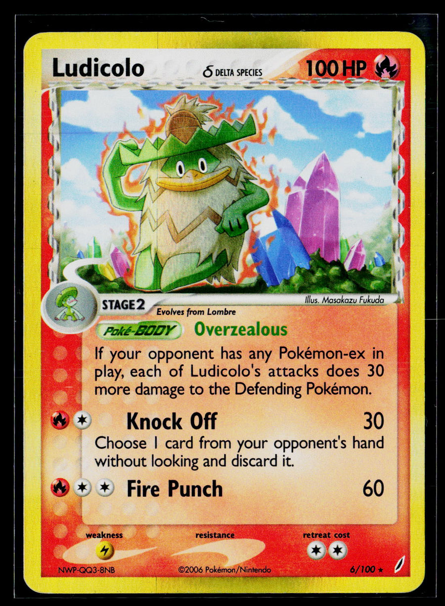Crystal Guardians #6/100 Ludicolo (Delta Species)