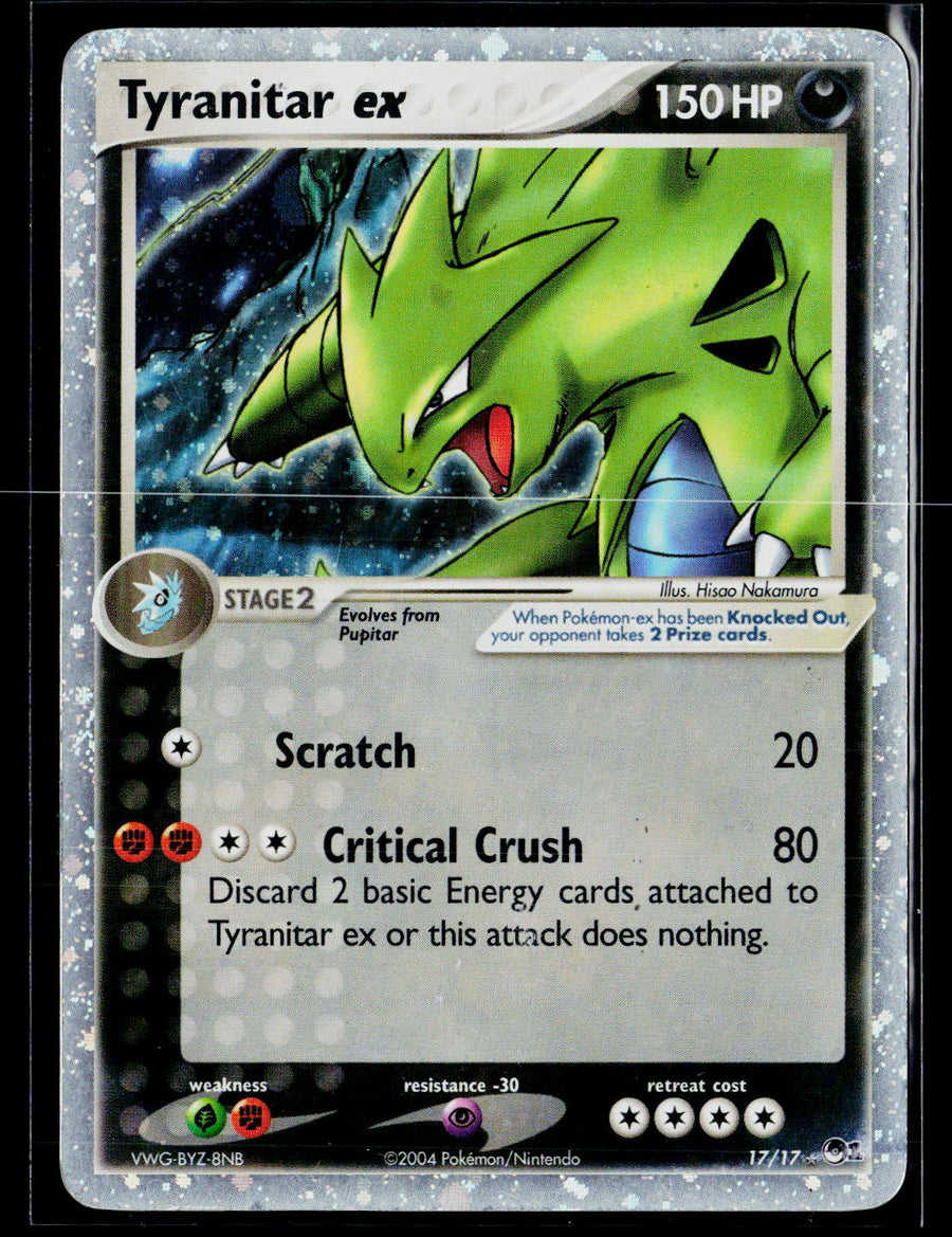 POP Series 1 #017/017 Tyranitar ex (Holo)