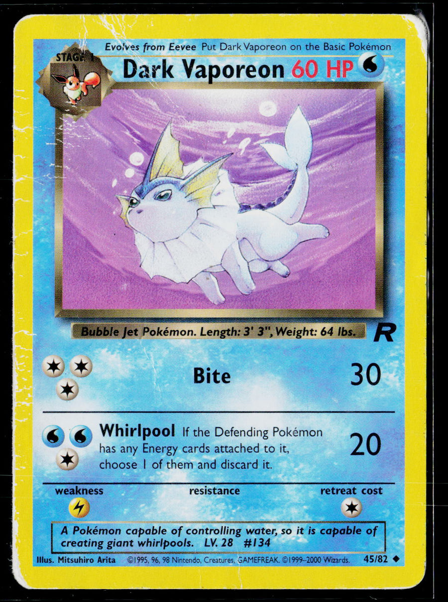 Team Rocket #45/82 Dark Vaporeon