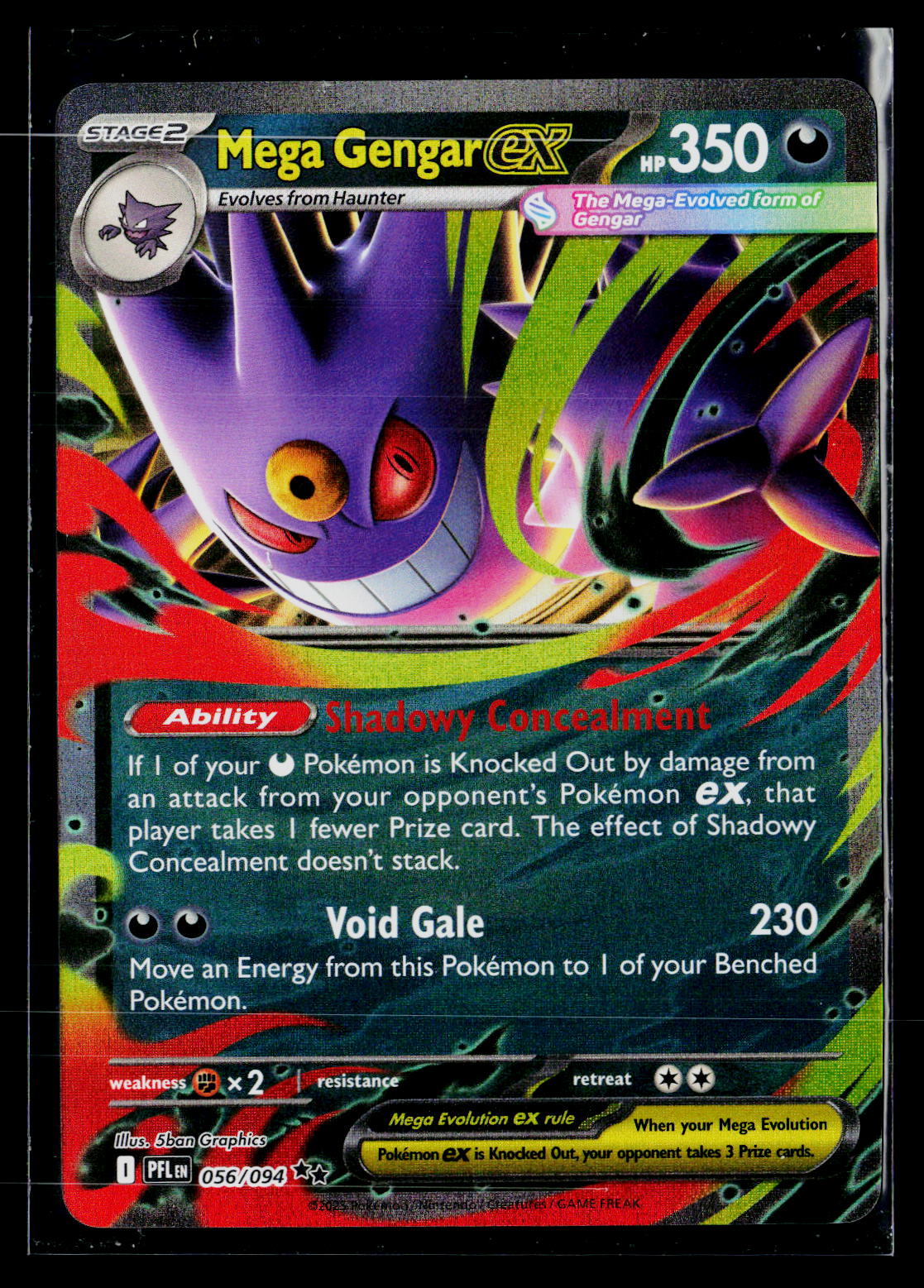 ME02: Phantasmal Flames #056/094 Mega Gengar ex