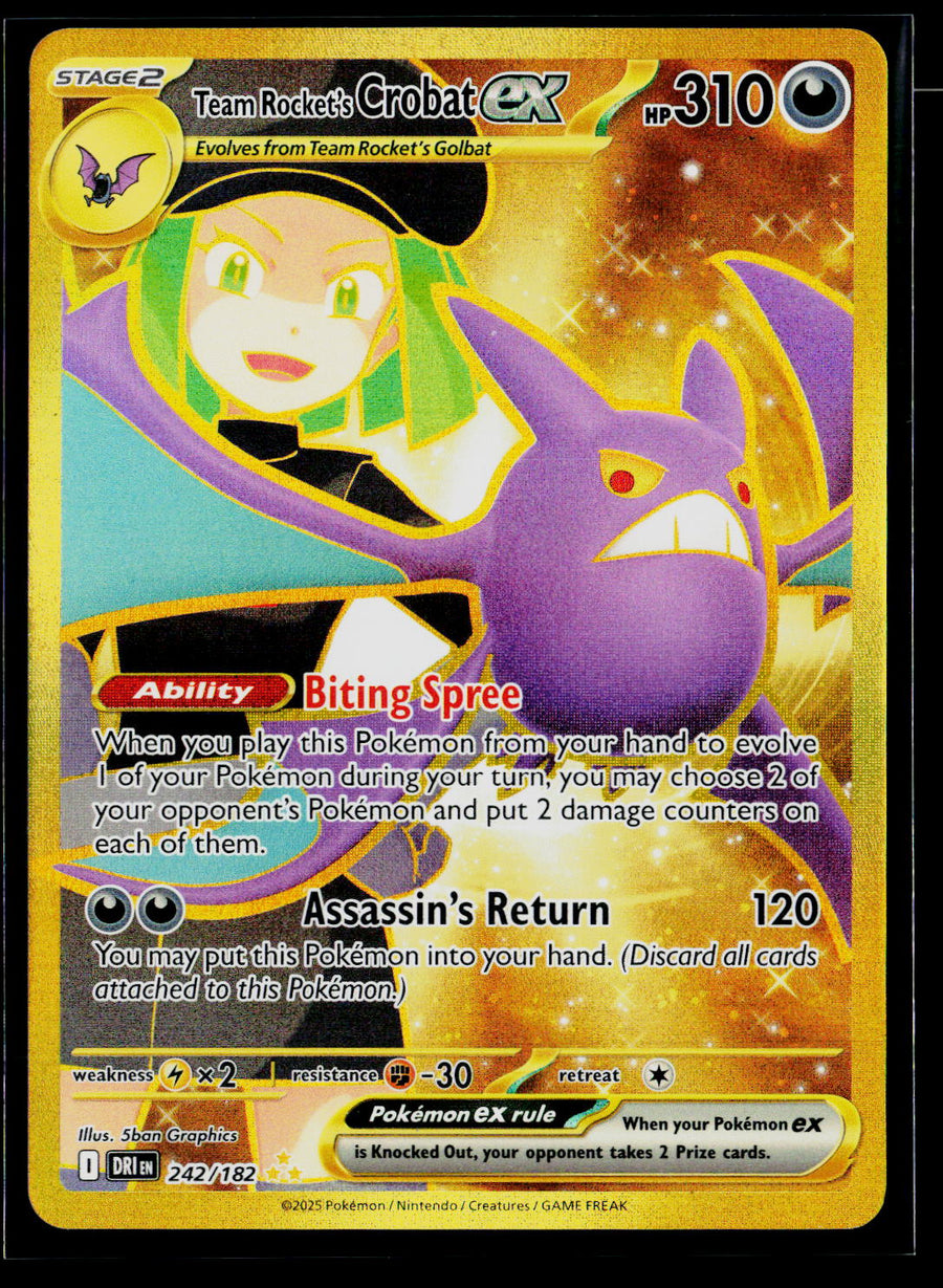 SV10: Destined Rivals #242/182 Team Rocket's Crobat ex