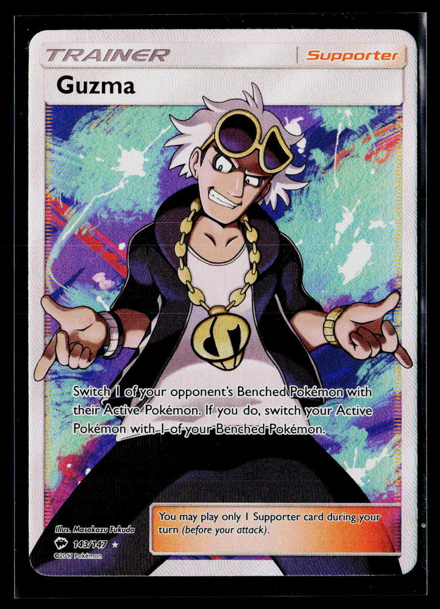 SM - Burning Shadows #143/147 Guzma (Full Art)