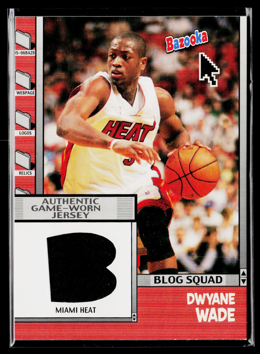 2005-06 Bazooka #BBS-DW Dwyane Wade Blog Squad Relics