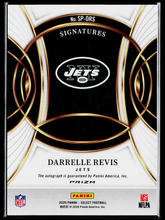 2025 Panini Select #SP-DRS Darrelle Revis Signatures