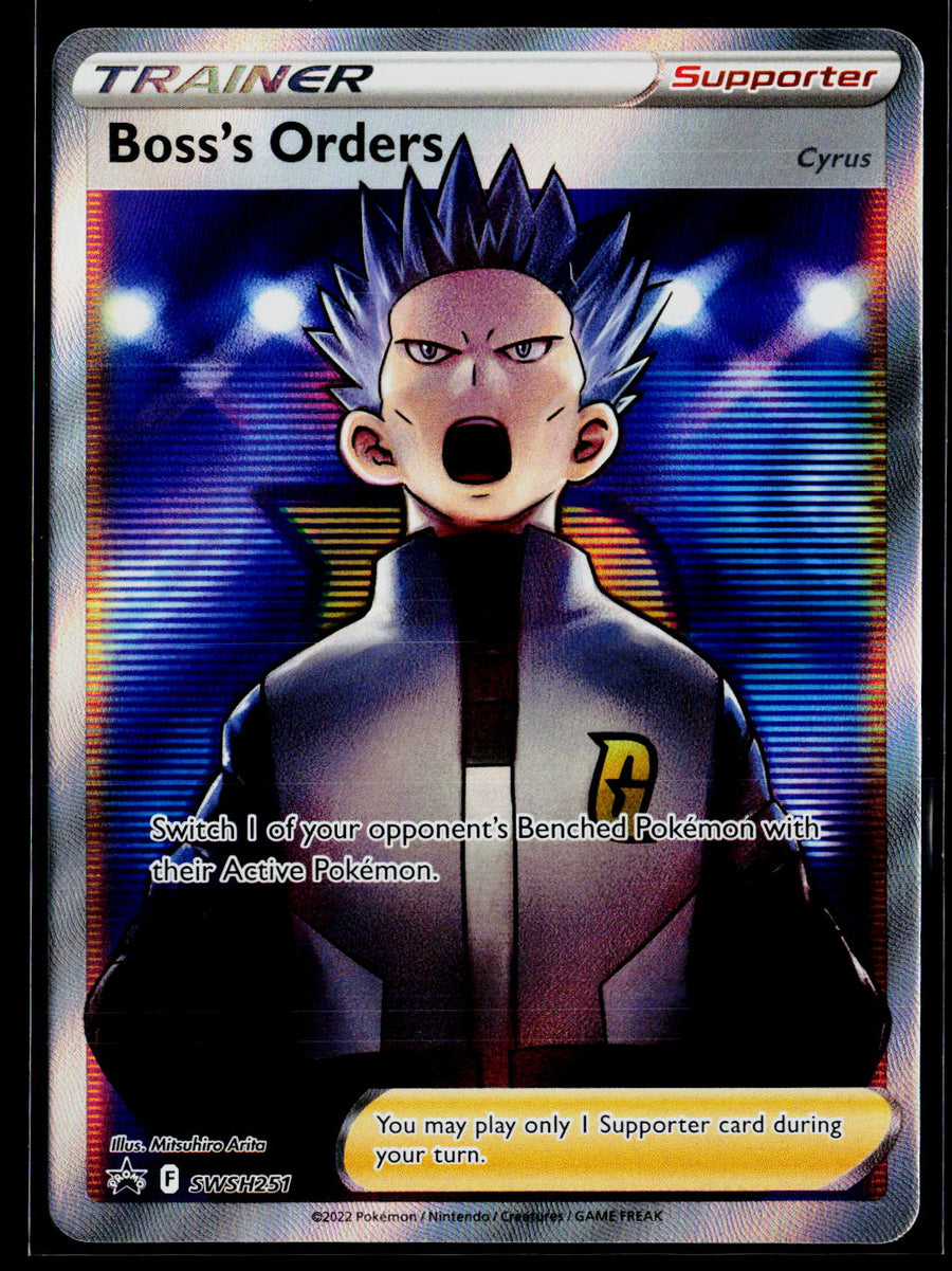 SWSH: Sword & Shield Promo Cards #SWSH251 Boss's Orders (Full Art)