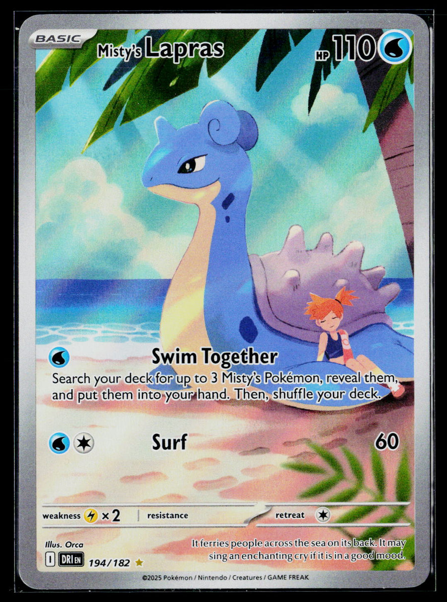 SV10: Destined Rivals #194/182 Misty's Lapras