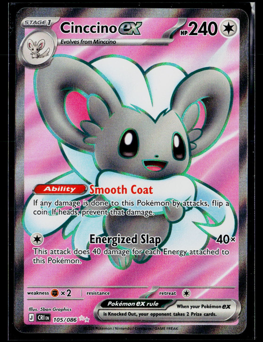 ME04: Chaos Rising #105/086 Cinccino ex